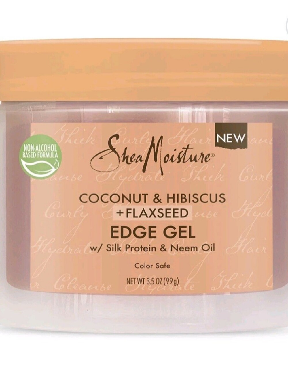 SheaMoisture Coconut & Hibiscus + Flaxseed Edge Gel 3.5 Fl Oz BRAND NEW